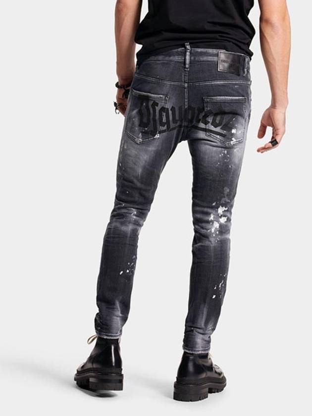 Men's Skater Skinny Jeans Black - DSQUARED2 - BALAAN 4