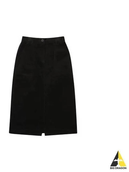 Women s Pocket Corduroy Skirt 8107 Black - KANGOL - BALAAN 1