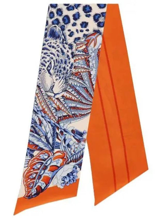 Animalier Print Silk Scarf Orange - SALVATORE FERRAGAMO - BALAAN 2