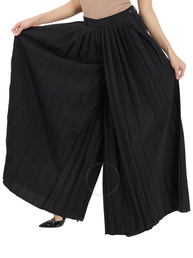 Each X Other Ladies Wide Pleated Pants In Black, Size Small - EACH X OTHER - BALAAN 1