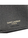 Matelasse Monogram Quilting Flap Half Wallet Black - SAINT LAURENT - BALAAN 7