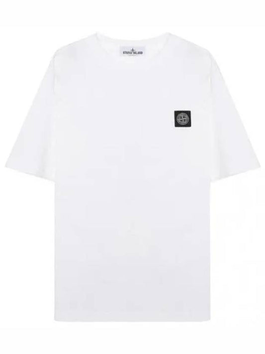 Logo patch t shirt short sleeve men s - STONE ISLAND - BALAAN 1