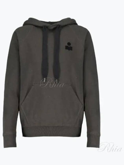 Malibu Logo Print Hooded Top Washed Black - ISABEL MARANT - BALAAN 2