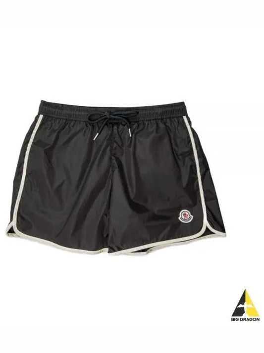 Logo Patch Swim Shorts Black - MONCLER - BALAAN 2