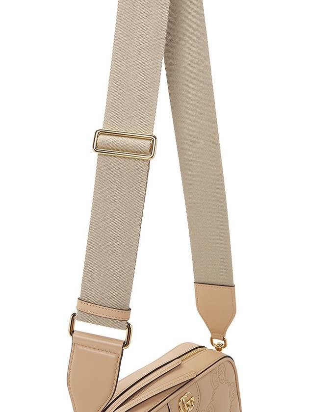 GG Matelasse Leather Cross Bag Rose Beige - GUCCI - BALAAN 11