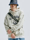 USN Heavyweight Hoodie Oatmeal - KND - BALAAN 5