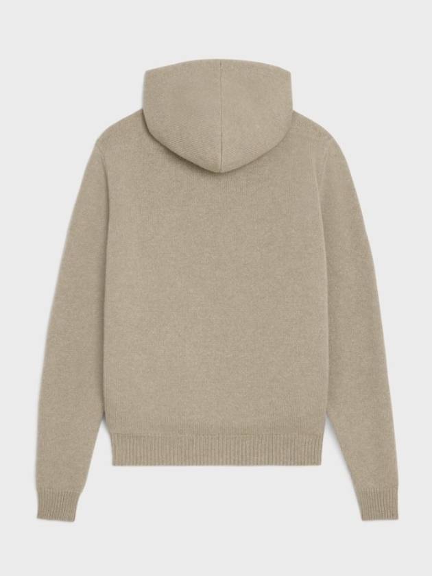 Triomphe Wool Cashmere Hoodie Beige - CELINE - BALAAN 3