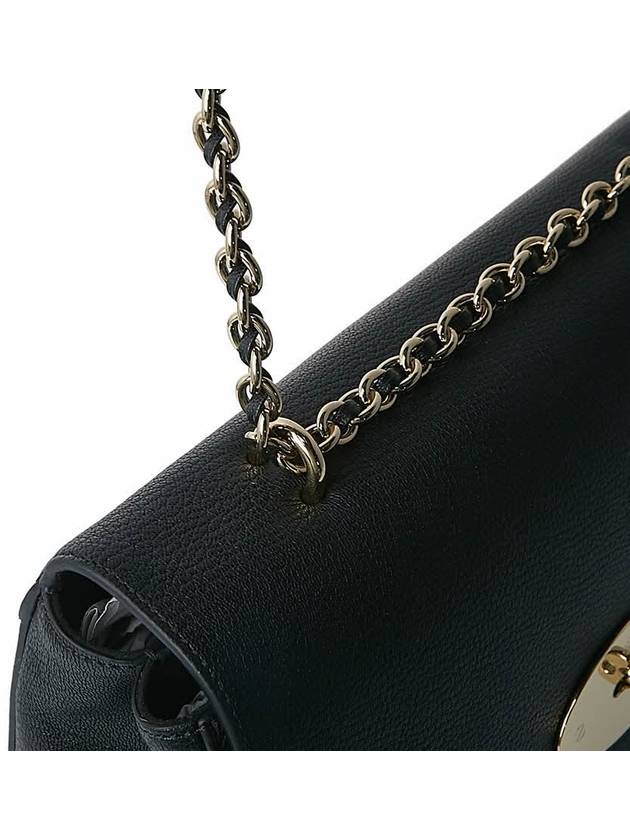 Lily Chain Medium Goat Leather Shoulder Bag Black - MULBERRY - BALAAN 10