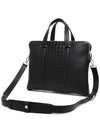 Gancini Leather Brief Case Black - SALVATORE FERRAGAMO - BALAAN 4