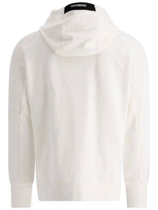 Diagonal Raised Fleece Hooded Jacket White - CP COMPANY - BALAAN 3