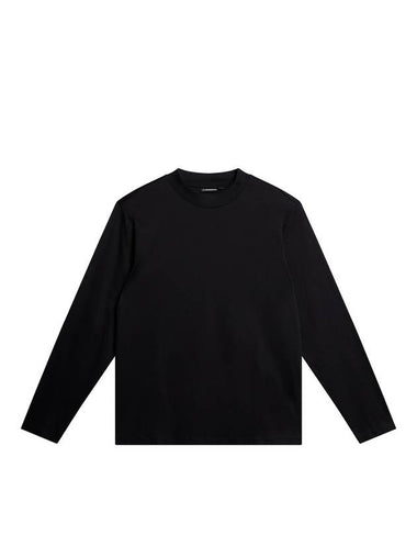 Ace Mock Neck Long Sleeve T-Shirt Black - J.LINDEBERG - BALAAN 1