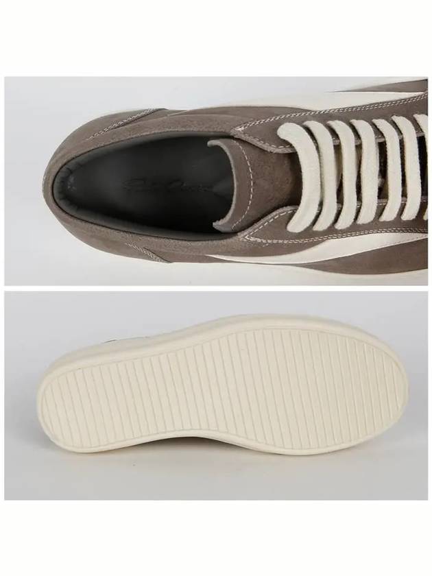 Vintage Leather Low Top Sneakers Grey - RICK OWENS - BALAAN 5