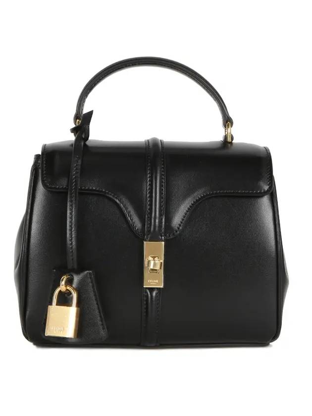 16 Calfskin Mini Shoulder Bag Black - CELINE - BALAAN 1