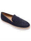 Men's Suede Slip-On Loafers Navy - TOD'S - BALAAN 4