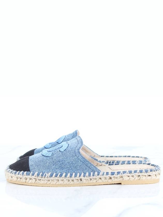 cc logo espadrille mule 37 - CHANEL - BALAAN 7