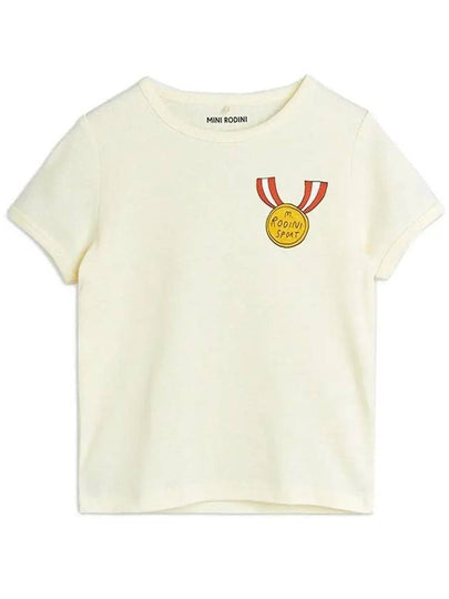 Kids Medal Printing T Shirt Ivory 24220146 10 - MINI RODINI - BALAAN 2