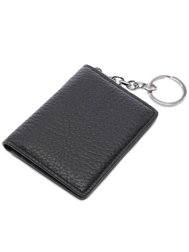 4 Stitch Keyring Card Wallet Black - MAISON MARGIELA - BALAAN 6