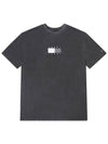 Tommy Jeans Tonal Flag Short Sleeve T-Shirt Grey - TOMMY HILFIGER - BALAAN 2