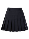 Golf Wear Mesh Color Match Tennis Skirt Mesh Point Tennis Skirt Black - J JANE - BALAAN 2