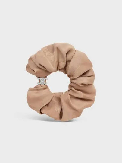 Triomphe Monogram Scrunchy Bracelet Gold Brown - CELINE - BALAAN 2