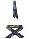 Space Derby Twilly Scarf Marine - HERMES - BALAAN 5