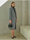 Women's Wool Single Coat Gray - AME - BALAAN 4