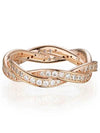 Sparkling Twist Of Fate Ring Rose Gold - PANDORA - BALAAN 2