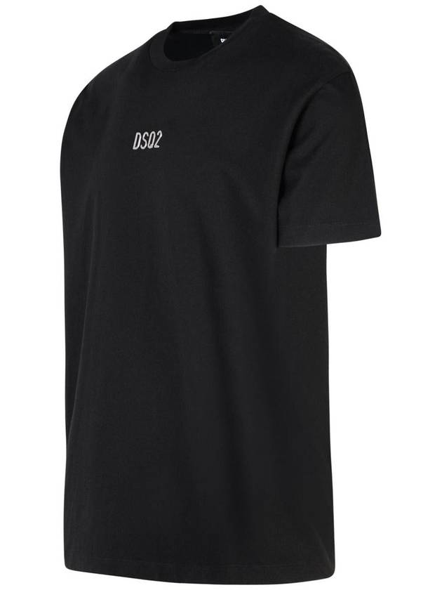 DSQUARED2 Black Cotton T-Shirt - DSQUARED2 - BALAAN 2