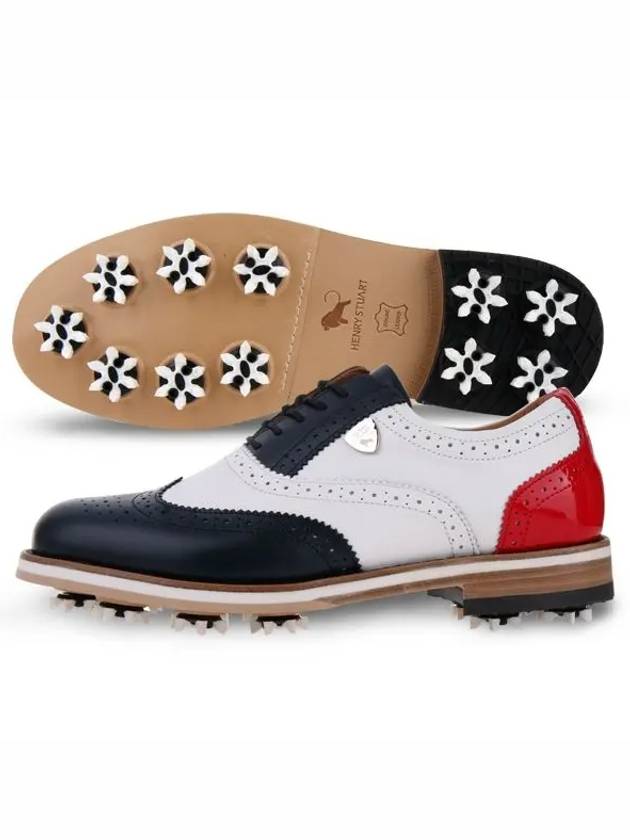 My Suit Spike Classic Golf Shoes Navy - HENRY STUART - BALAAN 1