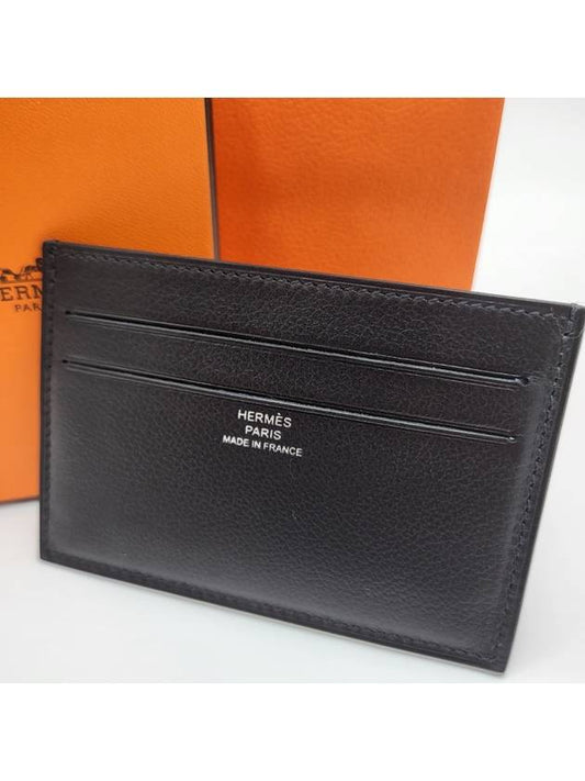 Citizen Twill Card Wallet Noir - HERMES - BALAAN 2