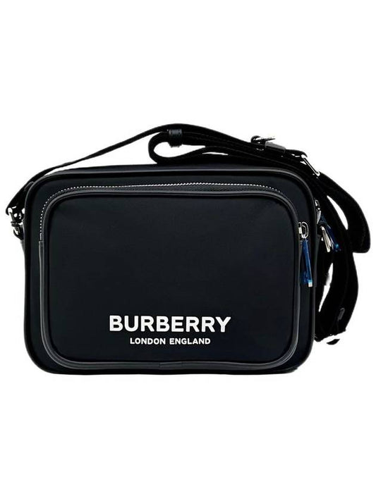 Logo Print Nylon Crossbody Bag Black - BURBERRY - BALAAN 2