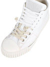 Canvas Leather High-Top Sneakers White - MAISON MARGIELA - BALAAN 8