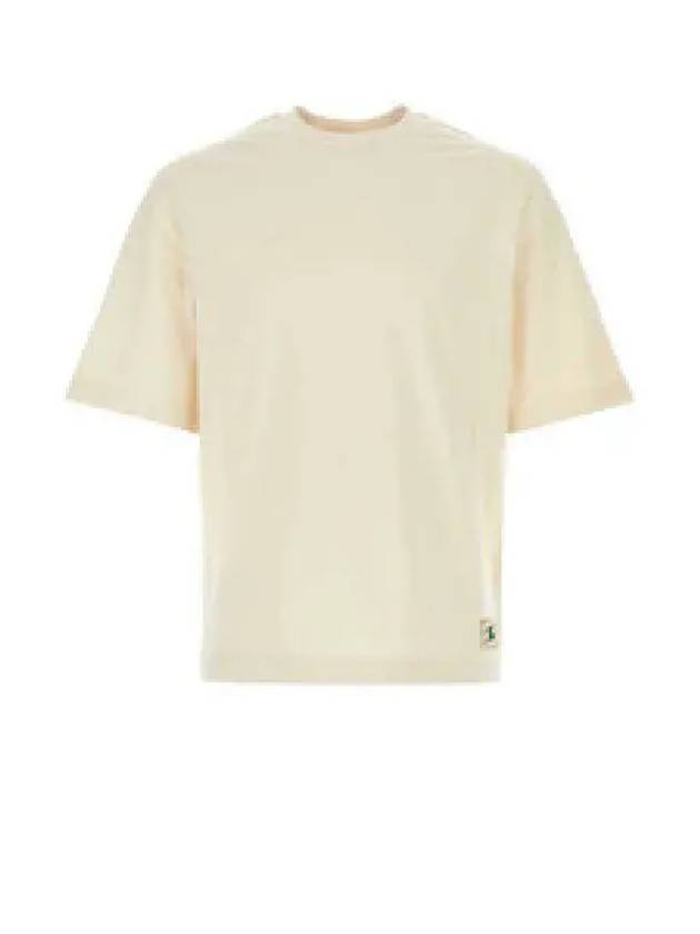 Cotton Short Sleeve T-Shirt Ivory - BURBERRY - BALAAN 2