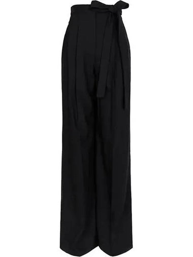 Black Acqui Wool Pants 005 1210458 - MAX MARA - BALAAN 1