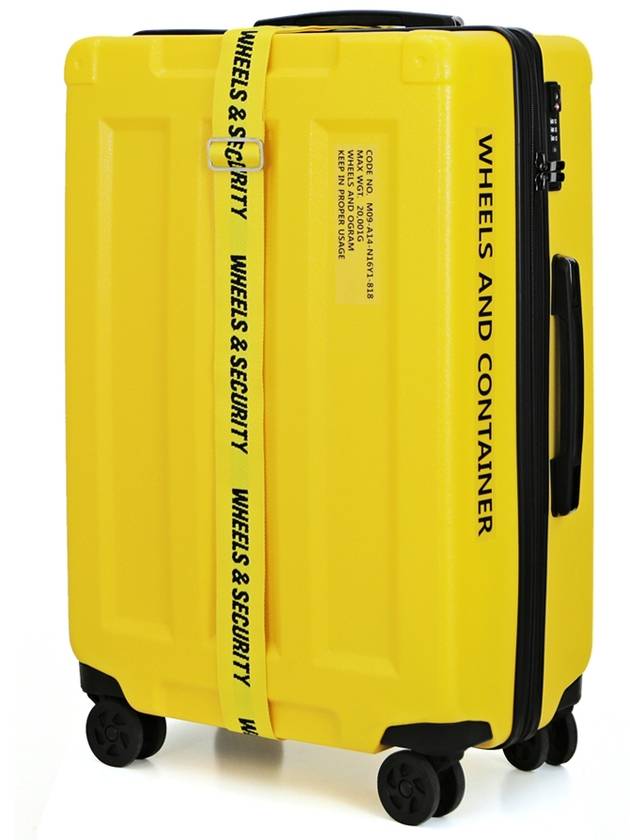 Wheels And Containers PC Hard 24 Inch Carrier Yellow - RAVRAC - BALAAN 3