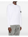 Compass Patch Cotton Sweatshirt White - STONE ISLAND - BALAAN 3