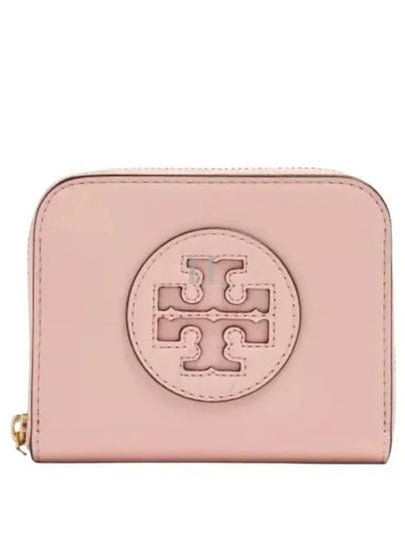 Ella Bio Small Zipper Card Wallet Pink Dawn - TORY BURCH - BALAAN 2