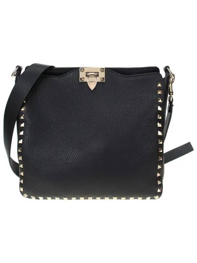 Rockstud Shoulder Bag Black - VALENTINO - BALAAN 2