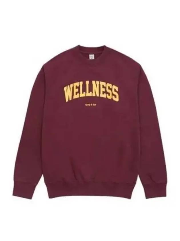 Wellness Sweatshirt Burgundy - SPORTY & RICH - BALAAN 2