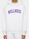 Wellness Ivy Cotton Blend Hooded Top Heather Gray - SPORTY & RICH - BALAAN 2