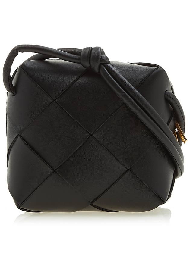 Cassette Intrecciato Mini Shoulder Bag Black - BOTTEGA VENETA - BALAAN 4