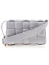 Cassette Intrecciato Padded Small Cross Bag White - BOTTEGA VENETA - BALAAN 4