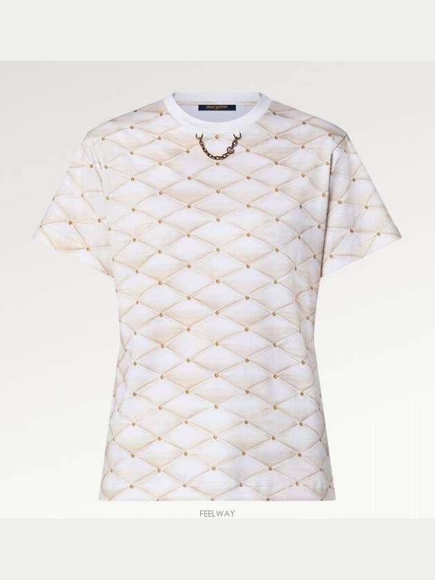 1AFFYT 3D Maltese Print T Shirt Short Sleeve - LOUIS VUITTON - BALAAN 1