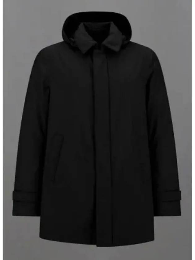 Laminar Car Coat Jacket Black - HERNO - BALAAN 2