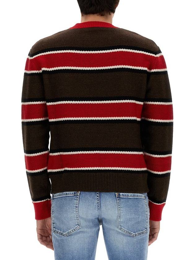 cotton logo striped knit - DSQUARED2 - BALAAN 4