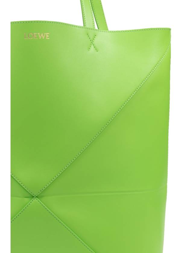 Loewe ‘Puzzle Medium’ Shopper Bag, Women's, Green - LOEWE - BALAAN 6