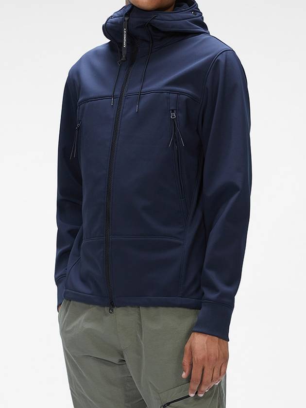 Men's Shell R Goggles Hooded Jacket Navy - CP COMPANY - BALAAN 7