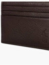 Debossed Leather Card Wallet Brown - POLO RALPH LAUREN - BALAAN 4