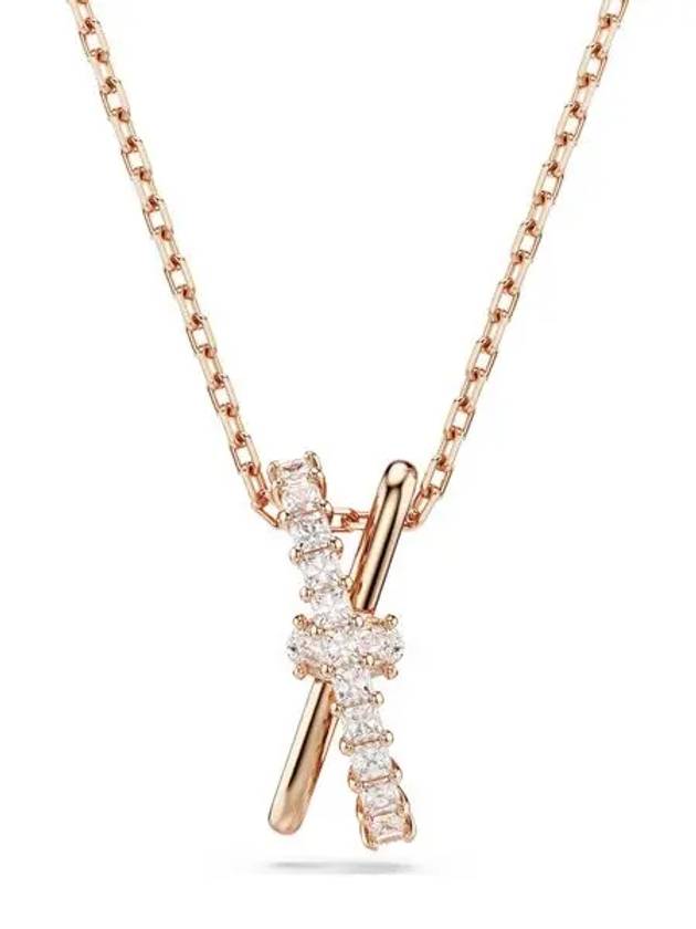 Hyperbola Pendant Necklace Rose Gold - SWAROVSKI - BALAAN 3