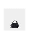 Croco Patent Bou Small Cross Bag Black - GANNI - BALAAN 4